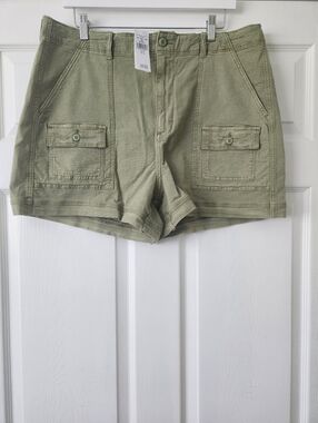 NWT American Eagle Outfitters Olive Green Cargo Shorts - Women's 18